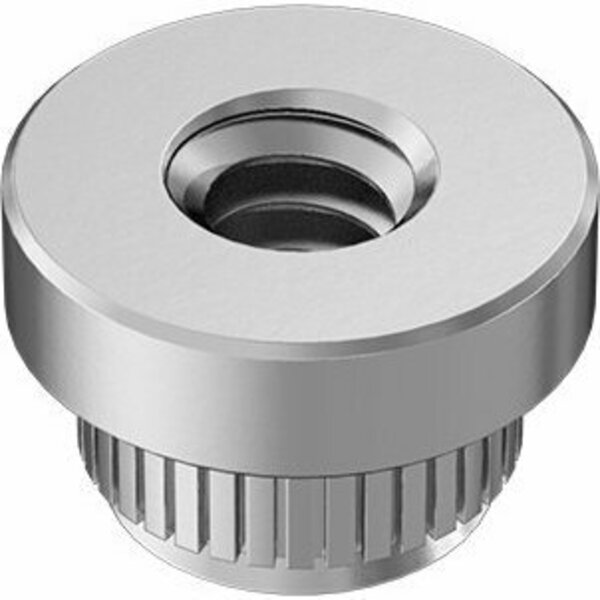 Bsc Preferred 18-8 Stainless Steel Press-Fit Nut for Sheet Metal 4-40 Thread for 0.09 Minimum Panel Thick, 25PK 96439A160